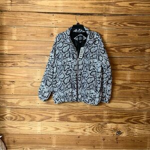 Urban Outfitters Monochrome Snake Print Jacket